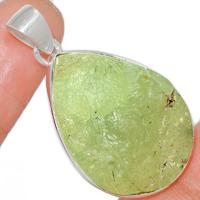 1.7" Prehnite Druzy Pendants - PNDP130