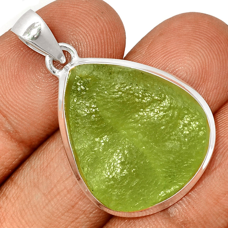 1.6" Prehnite Druzy Pendants - PNDP179