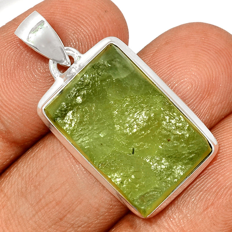 1.5" Prehnite Druzy Pendants - PNDP180