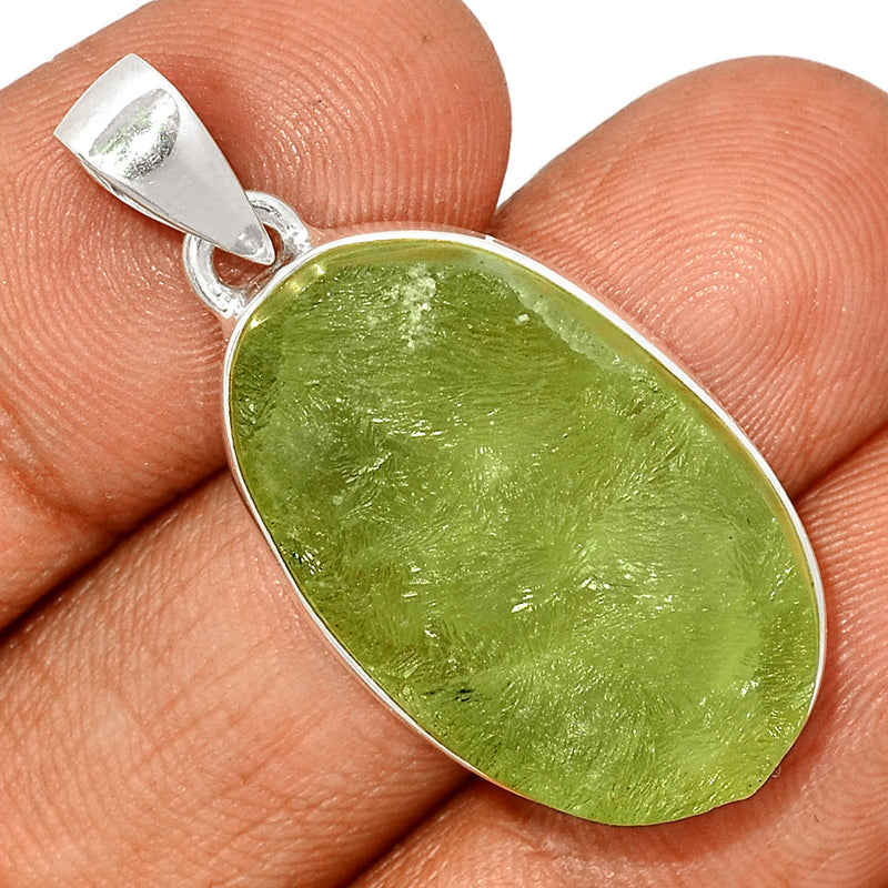 1.6" Prehnite Druzy Pendants - PNDP181