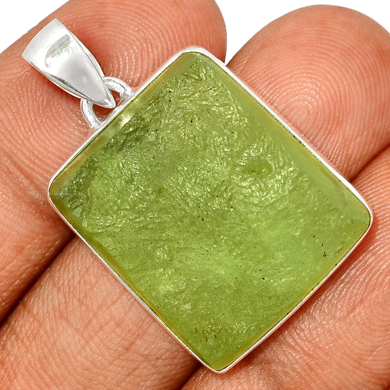 1.5" Prehnite Druzy Pendants - PNDP185