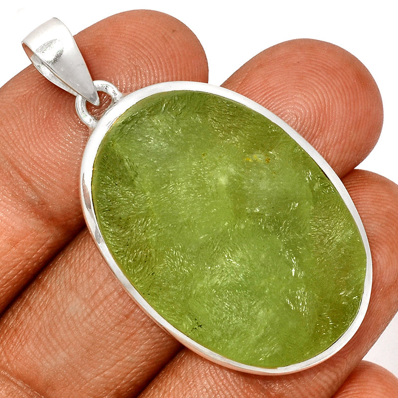 2" Prehnite Druzy Pendants - PNDP198