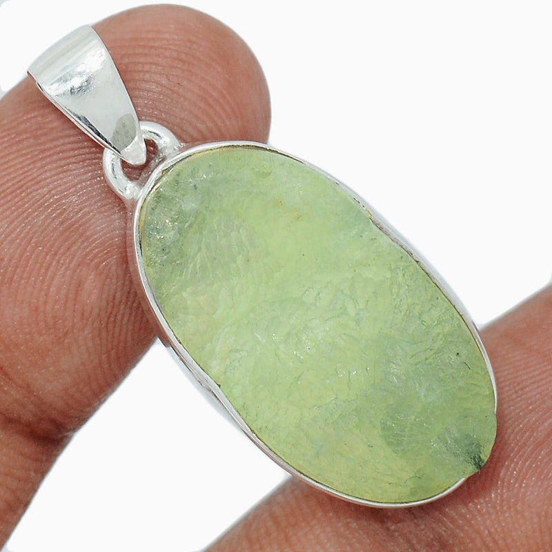 1.5" Prehnite Druzy Pendants - PNDP199