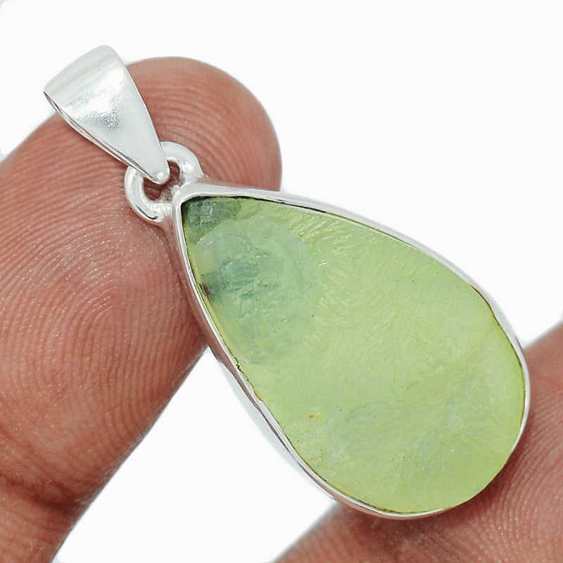 1.3" Prehnite Druzy Pendants - PNDP204