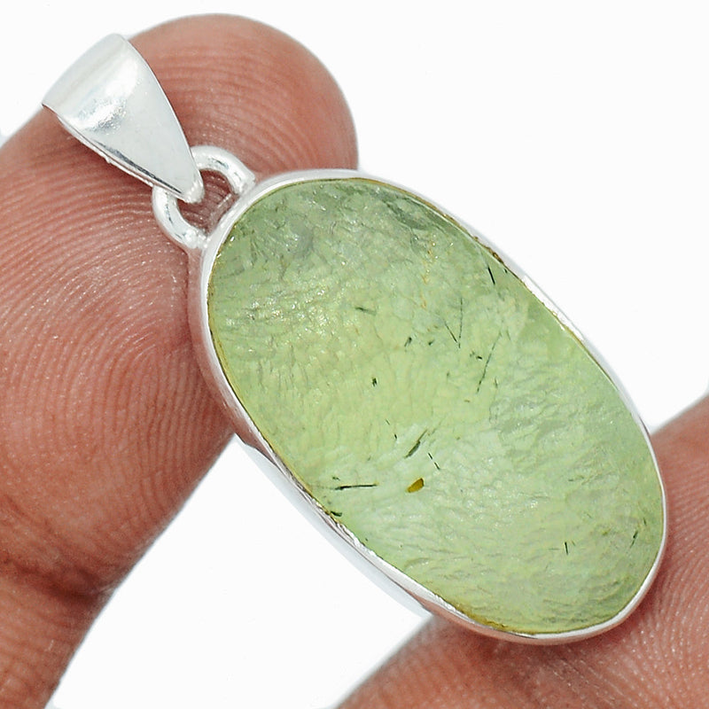 1.3" Prehnite Druzy Pendants - PNDP207