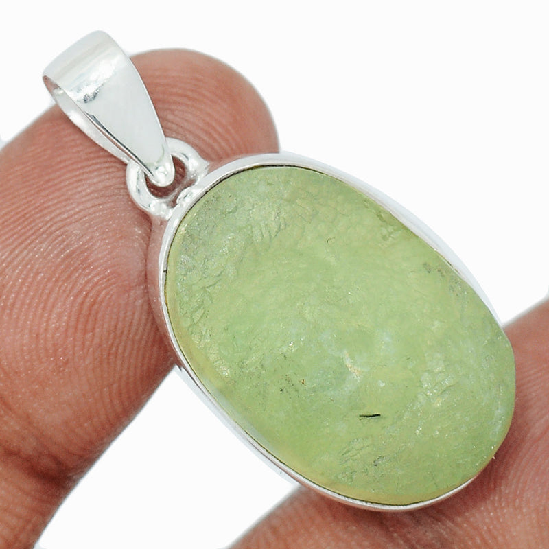 1.3" Prehnite Druzy Pendants - PNDP208