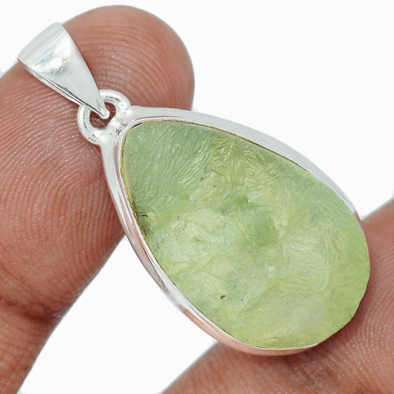 1.5" Prehnite Druzy Pendants - PNDP212