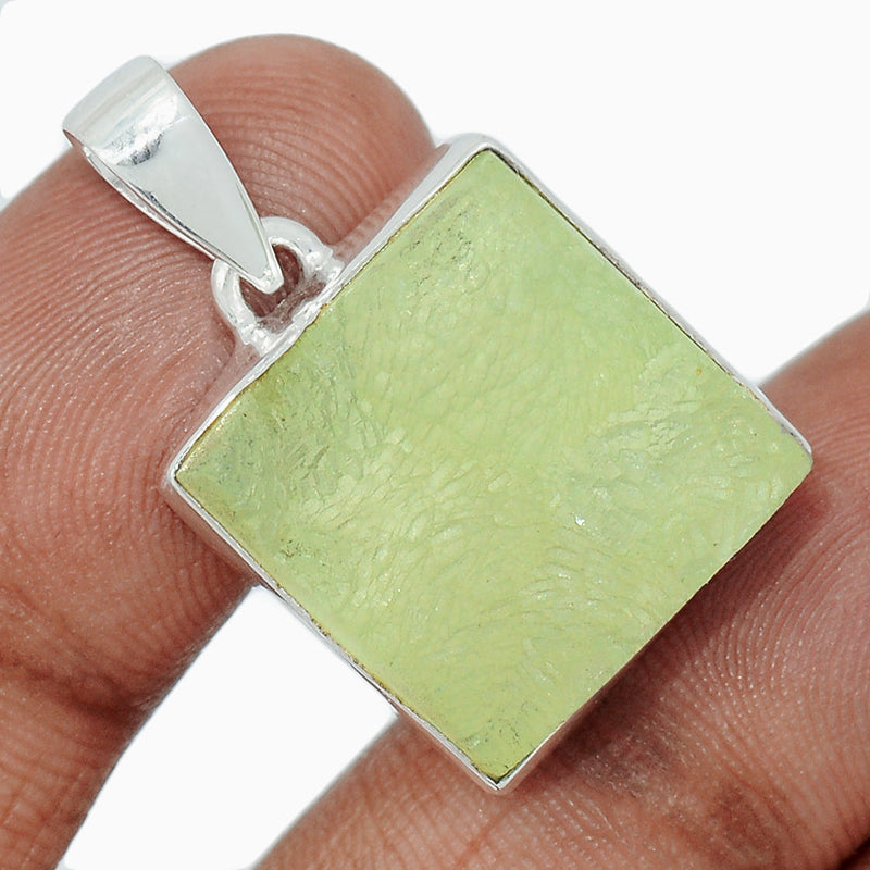 1.2" Prehnite Druzy Pendants - PNDP214