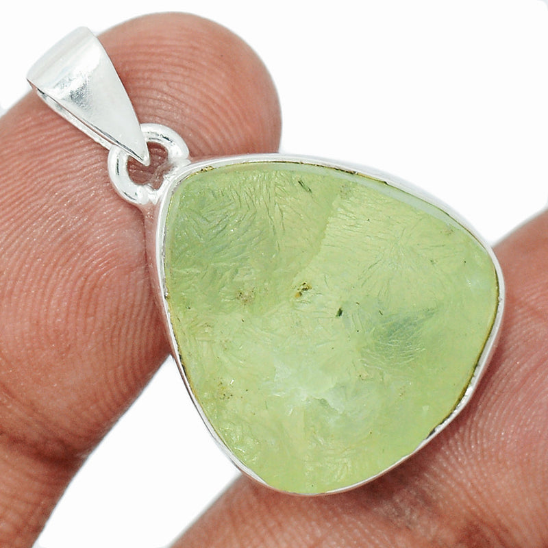 1.2" Prehnite Druzy Pendants - PNDP217