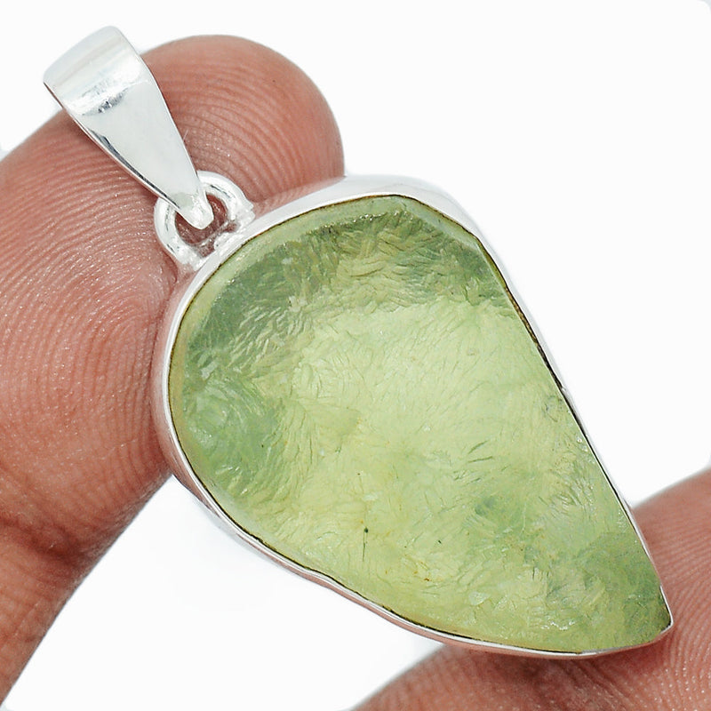 1.6" Prehnite Druzy Pendants - PNDP219