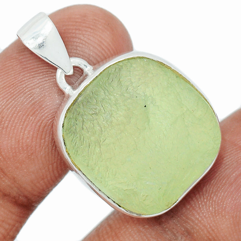 1.2" Prehnite Druzy Pendants - PNDP221