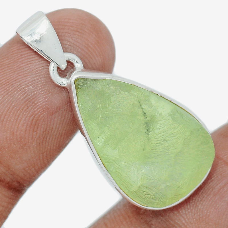 1.3" Prehnite Druzy Pendants - PNDP223