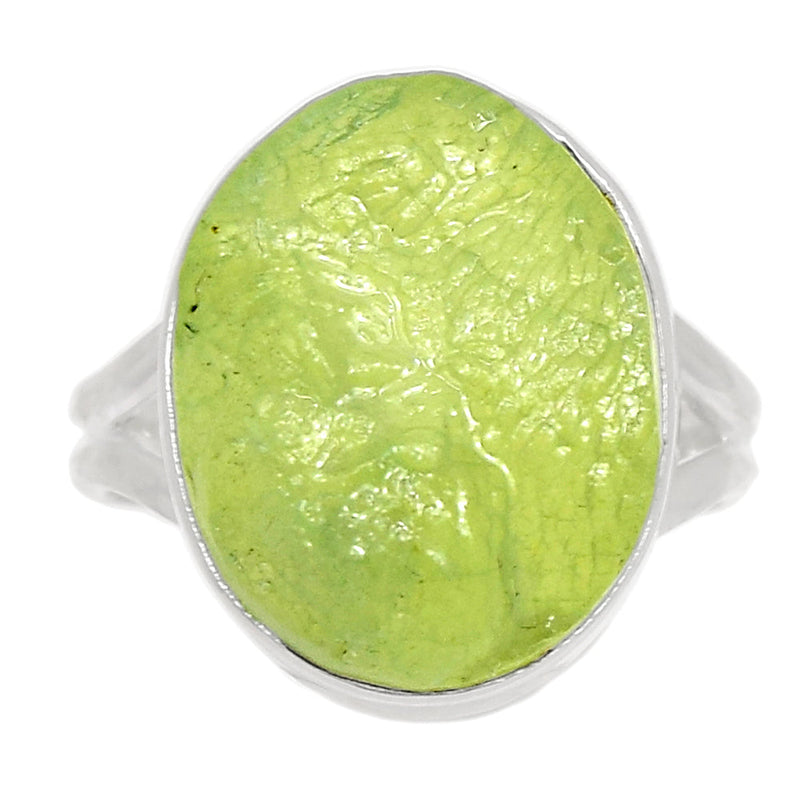 Prehnite Druzy Ring - PNDR131