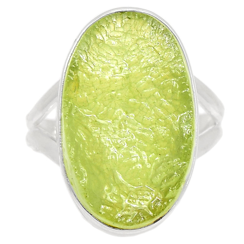 Prehnite Druzy Ring - PNDR135