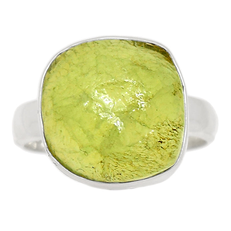 Prehnite Druzy Ring - PNDR136