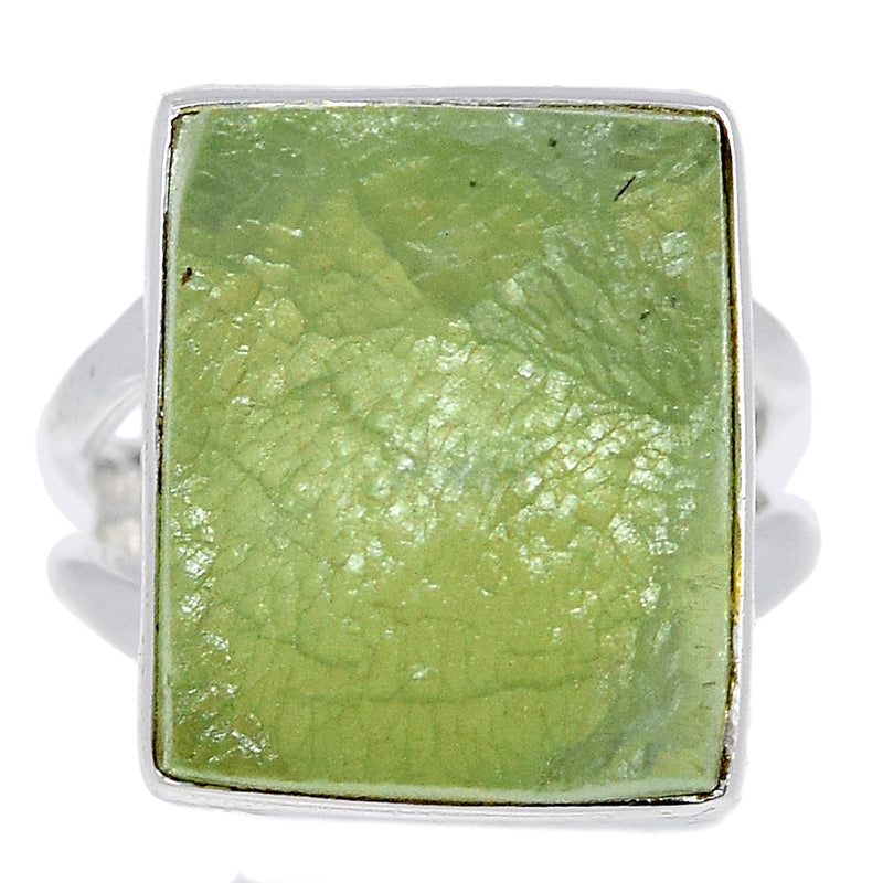 Prehnite Druzy Ring - PNDR156