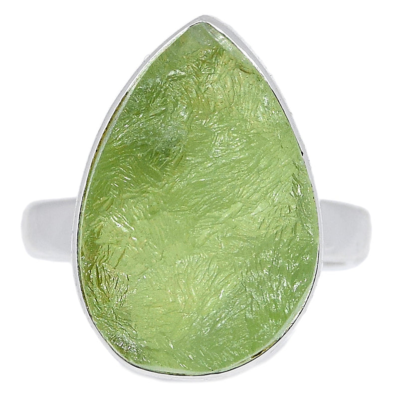 Prehnite Druzy Ring - PNDR173