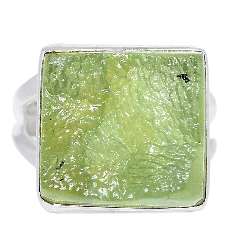 Prehnite Druzy Ring - PNDR174