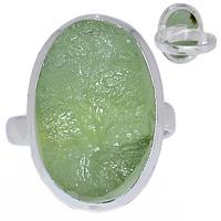 Ajustable Ring - Prehnite Druzy - PNDR55