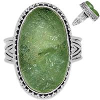 Prehnite Druzy Ring - PNDR72