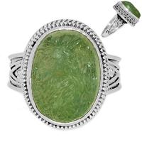 Prehnite Druzy Ring - PNDR81