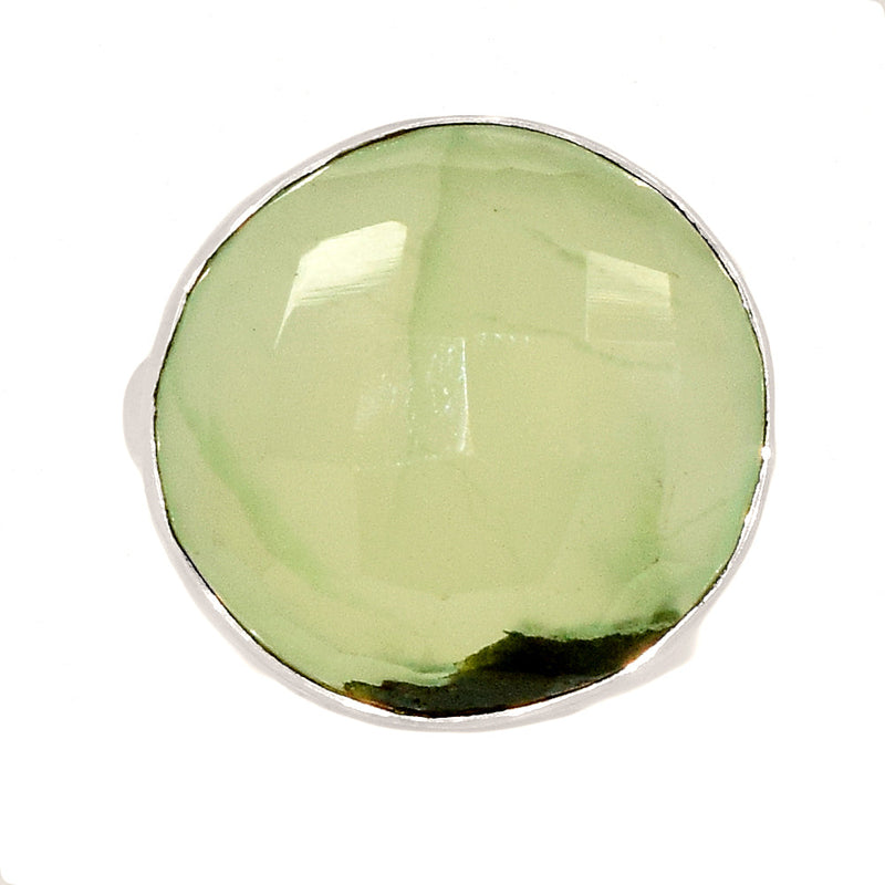 Prehnite Faceted Ring - PNFR38