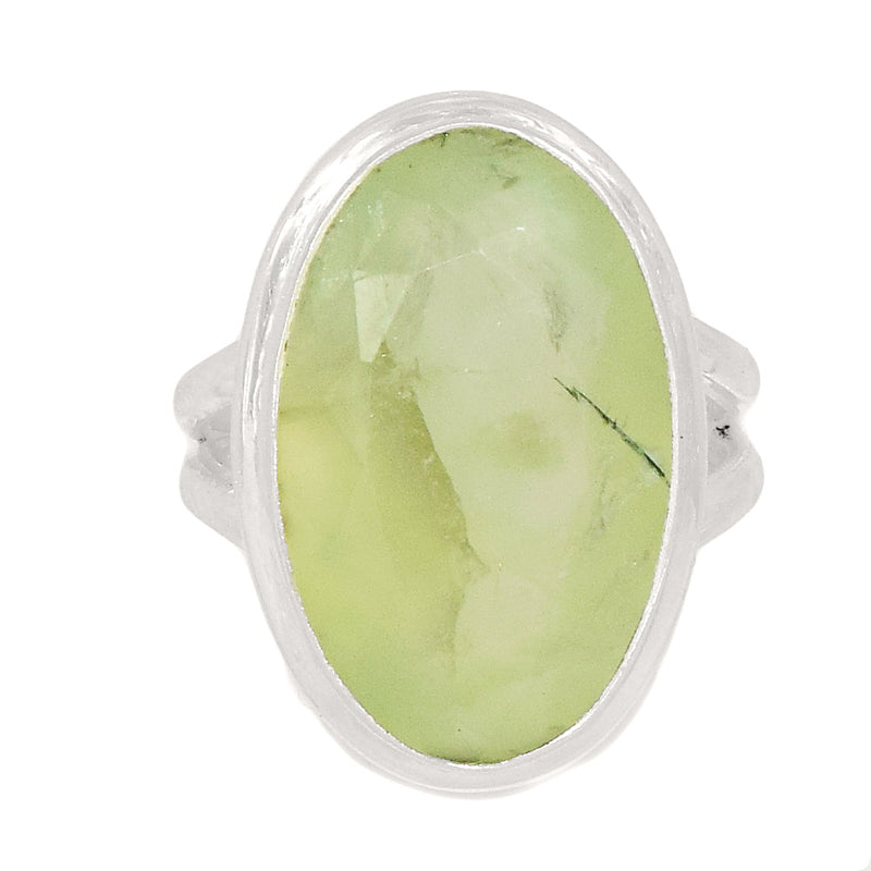 Prehnite Faceted Ring - PNFR39