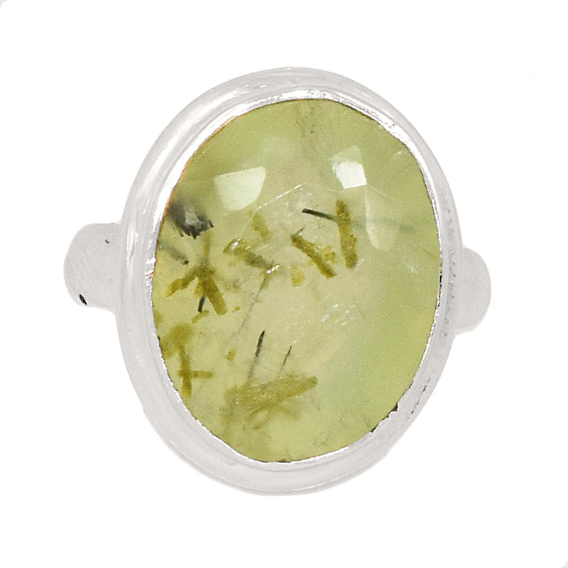 Prehnite Faceted Ring - PNFR42