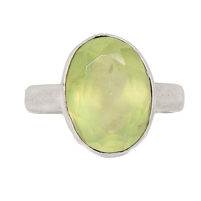 Prehnite Faceted Ring - PNFR46