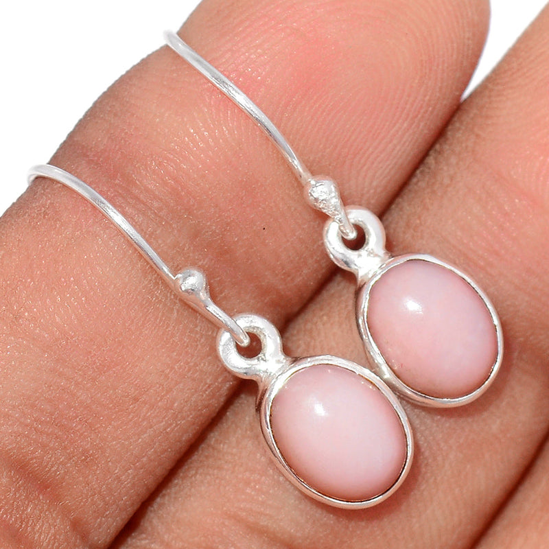 1.1" Pink Opal Earrings - PNKE303