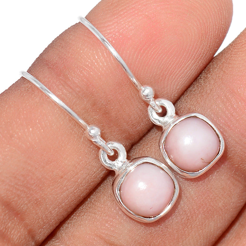 1" Pink Opal Earrings - PNKE307