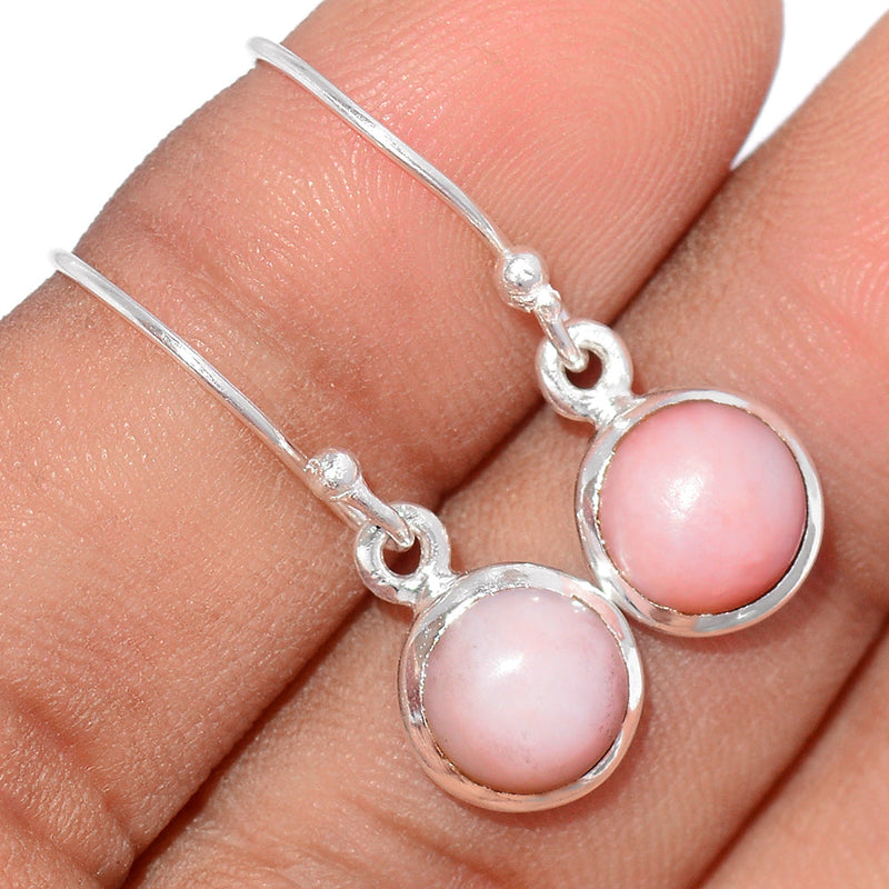 1.1" Pink Opal Earrings - PNKE309