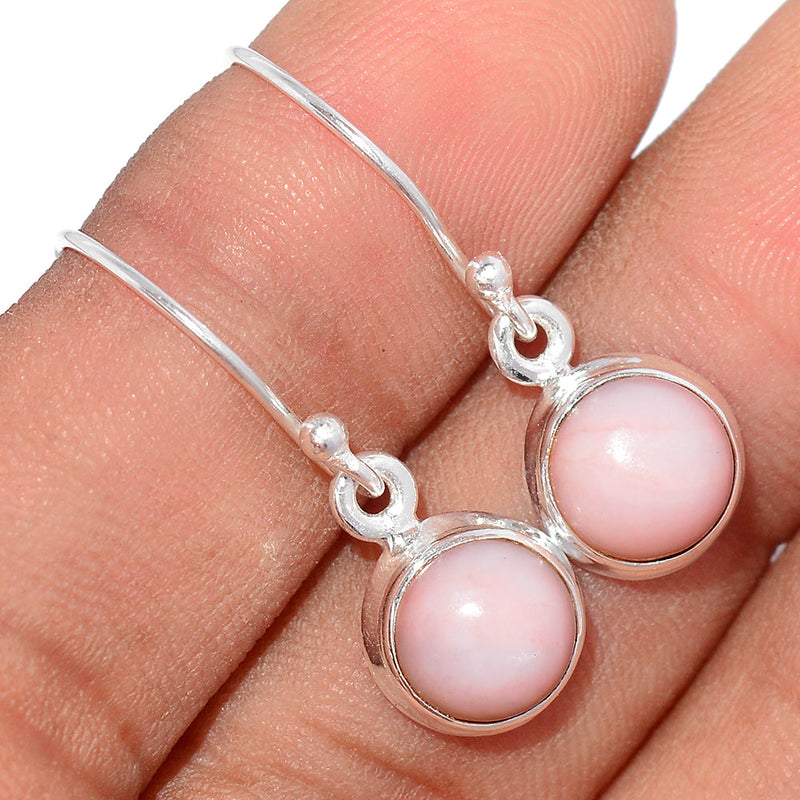1" Pink Opal Earrings - PNKE313
