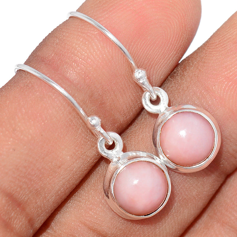 1" Pink Opal Earrings - PNKE316