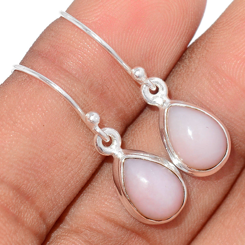 1.1" Pink Opal Earrings - PNKE319