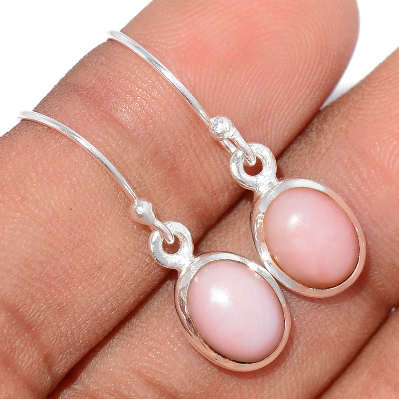 1.1" Pink Opal Earrings - PNKE321