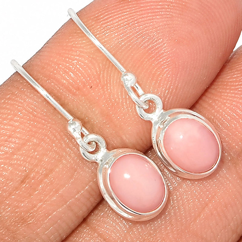 1.1" Pink Opal Earrings - PNKE377