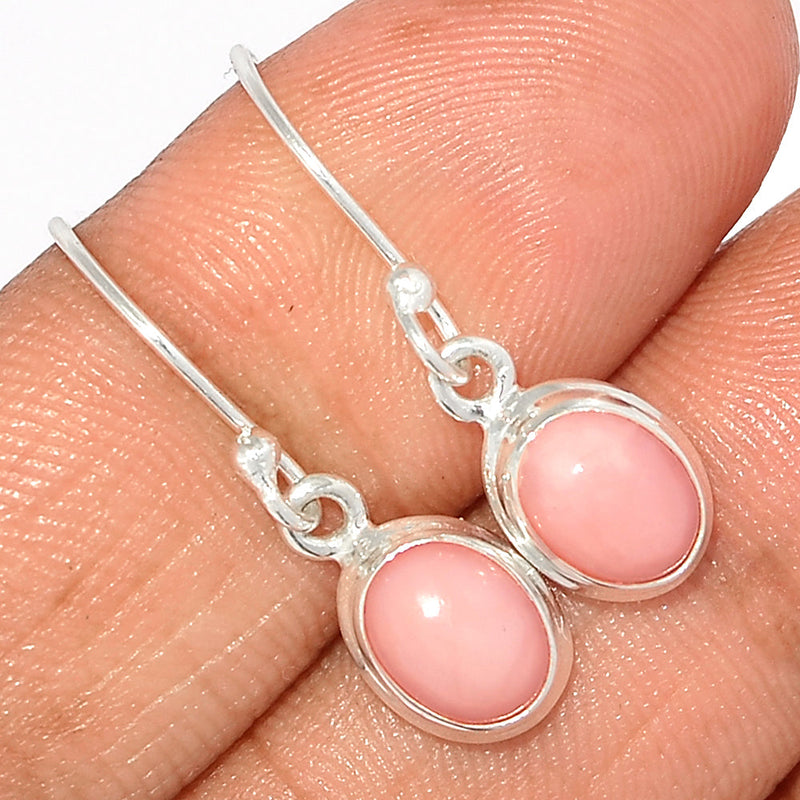 1.1" Pink Opal Earrings - PNKE378