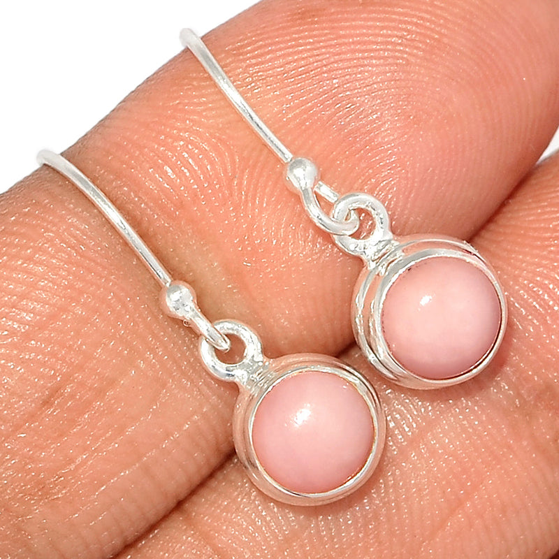 1" Pink Opal Earrings - PNKE385
