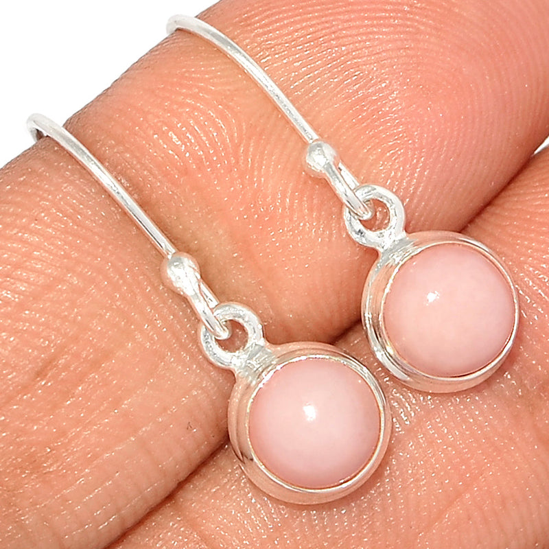 1" Pink Opal Earrings - PNKE391