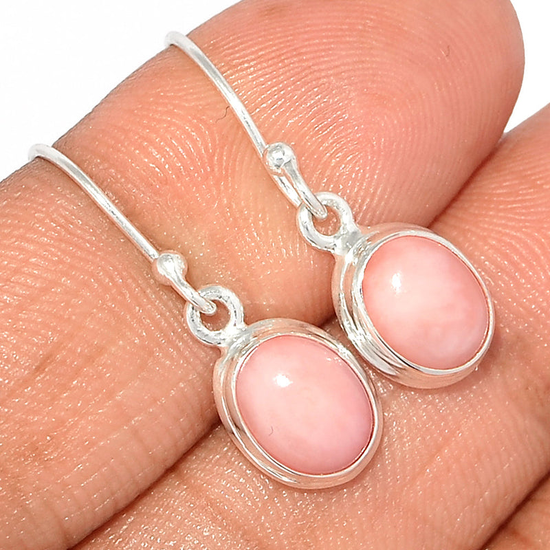 1.1" Pink Opal Earrings - PNKE393