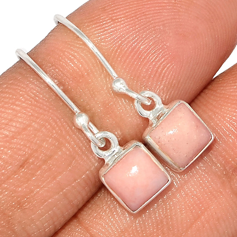 1" Pink Opal Earrings - PNKE414