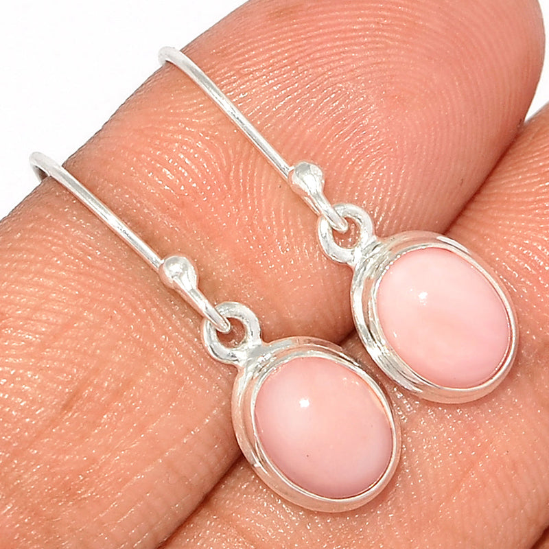 1.1" Pink Opal Earrings - PNKE416
