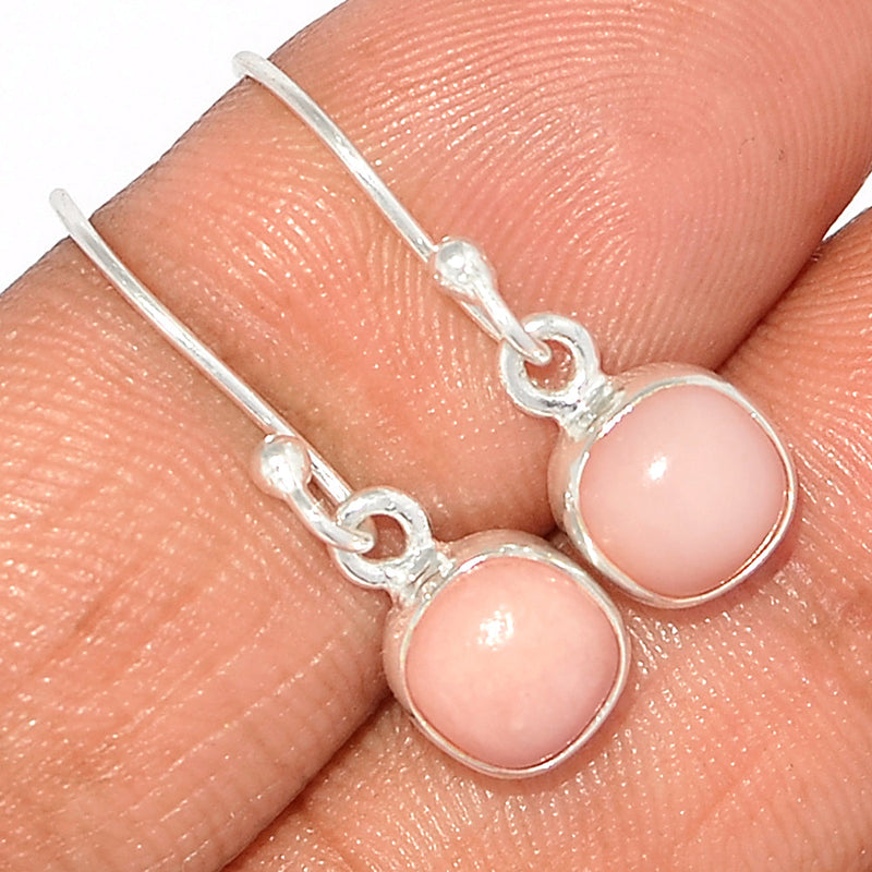 1" Pink Opal Earrings - PNKE419