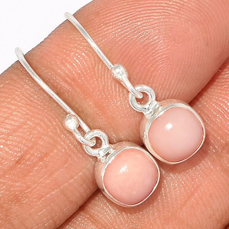 1" Pink Opal Earrings - PNKE421