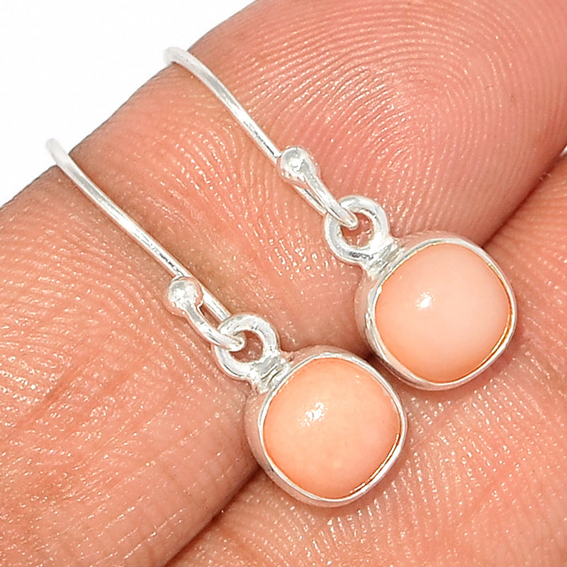 1" Pink Opal Earrings - PNKE422