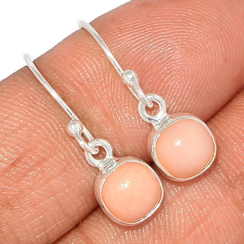 1" Pink Opal Earrings - PNKE423