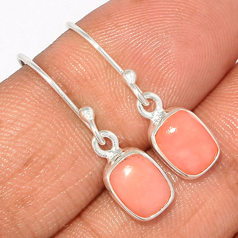 1" Pink Opal Earrings - PNKE427