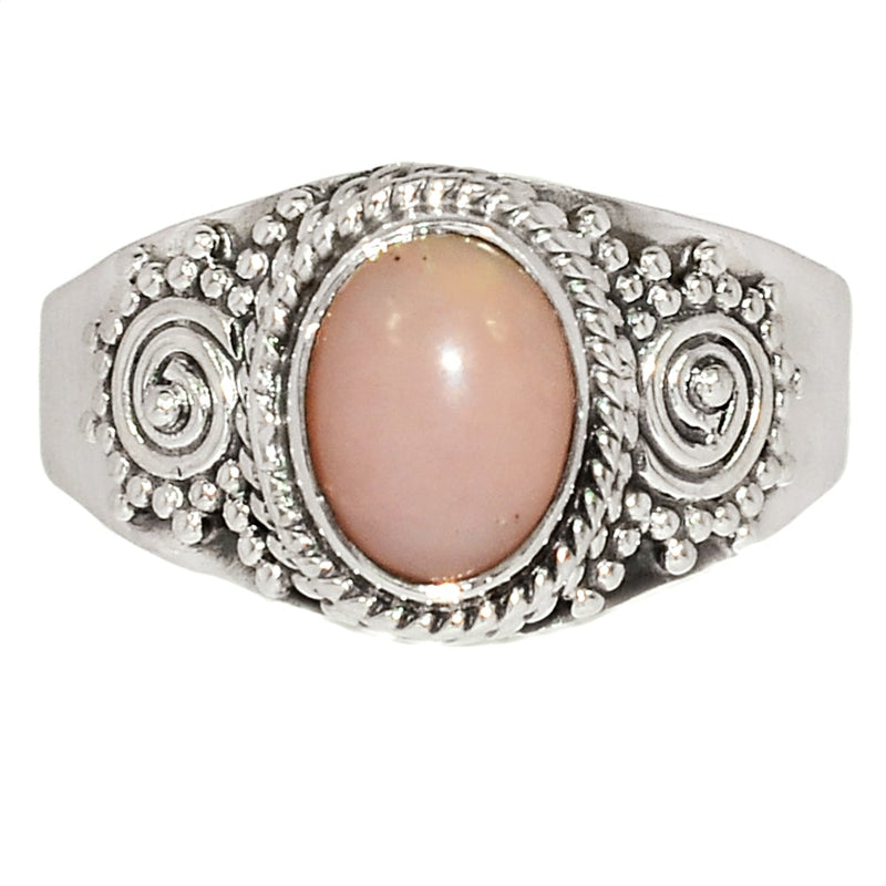 6*8 MM Fine Filigree - Pink Opal Ring - PNKR551