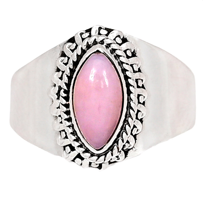 5*10 MM - Fine Filigree - Pink Opal Ring - PNKR582